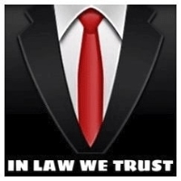 In Law We Trust Company Logo by John DeGirolamo in Tampa FL