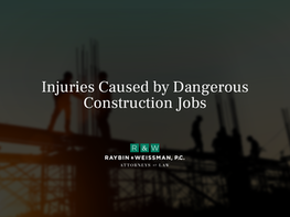 Common Injuries for Construction Employees