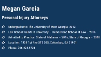 Legal Professional Megan Garcia Injury Attorney in Columbus GA