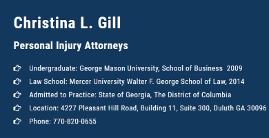 Christina L. Gill Injury Attorney Company Logo by Christina L Gill in Duluth GA