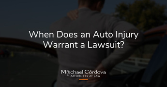 When Does an Auto Injury Warrant a Lawsuit