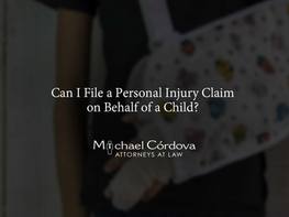 Can I File a Personal Injury Claim on Behalf of a Child?