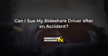 Can I Sue My Rideshare Driver after an Accident?
