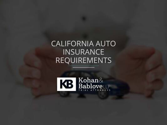 California Auto Insurance Requirements